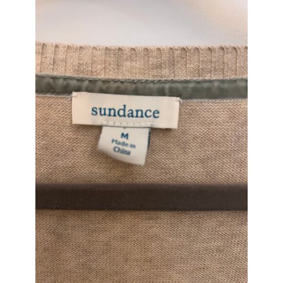 Sundance Meadow Dreams Beige Black Floral Cardigan Sweater Academia Preppy Chic - Picture 3 of 6